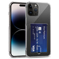 Transparent TPU Phone Case with Card Slots, For iPhone 14 Pro, For iPhone 14 For iPhone 14 Pro