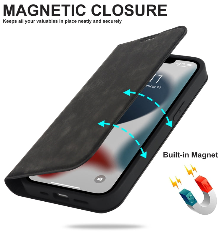 Phone Case – Leather, Magnetic (iPhone 13 Pro Max)