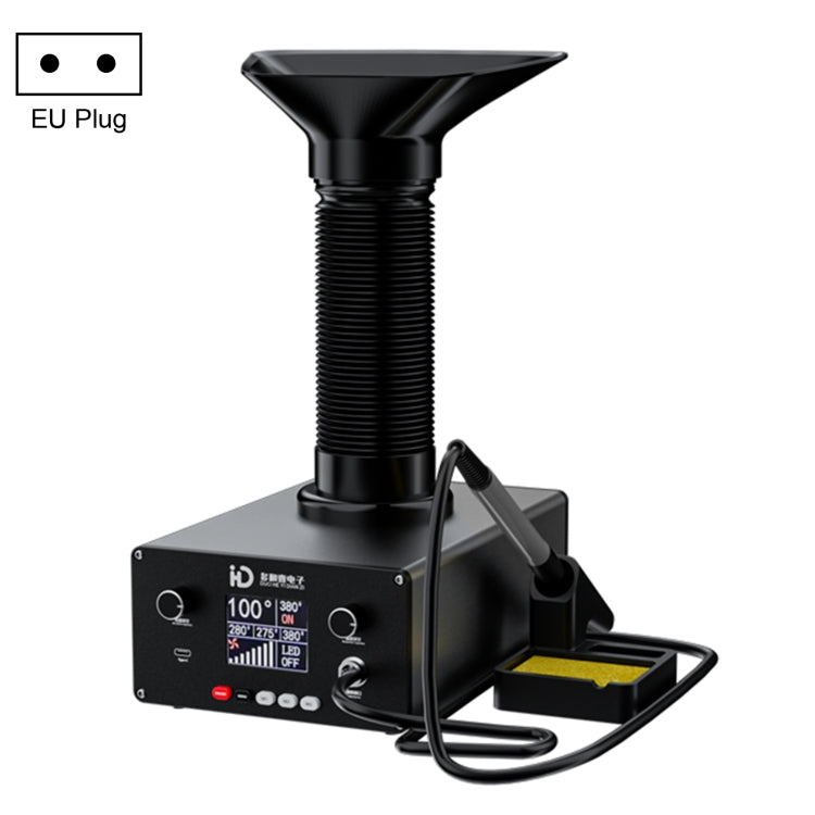 D-201 2 in 1 Intelligent Constant Temperature Soldering Iron With Solder Smoking Absorber Tool,, US Plug, UK Plug, AU Plug, EU Plug US Plug