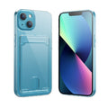 Crystal Card Slot PC + TPU Phone Case, For iPhone 14, For iPhone 14... For iPhone 14