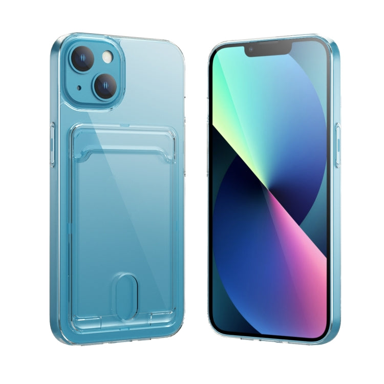 Crystal Card Slot PC + TPU Phone Case, For iPhone 14, For iPhone 14... For iPhone 14
