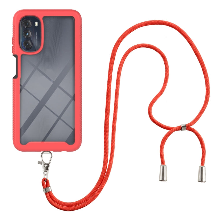 Starry Sky Solid Color Series Shockproof PC + TPU Phone Case with Neck Strap – Shockproof, Lanyard, TPU, For iPhone 14 Pro Max, For iPhone 14 Pro, For iPhone 14 Max, For iPhone 14, For Motorola Moto G 5G 2022, For Motorola Moto G Stylus 2022 4G For Motorola Moto G 5G 2022 Red