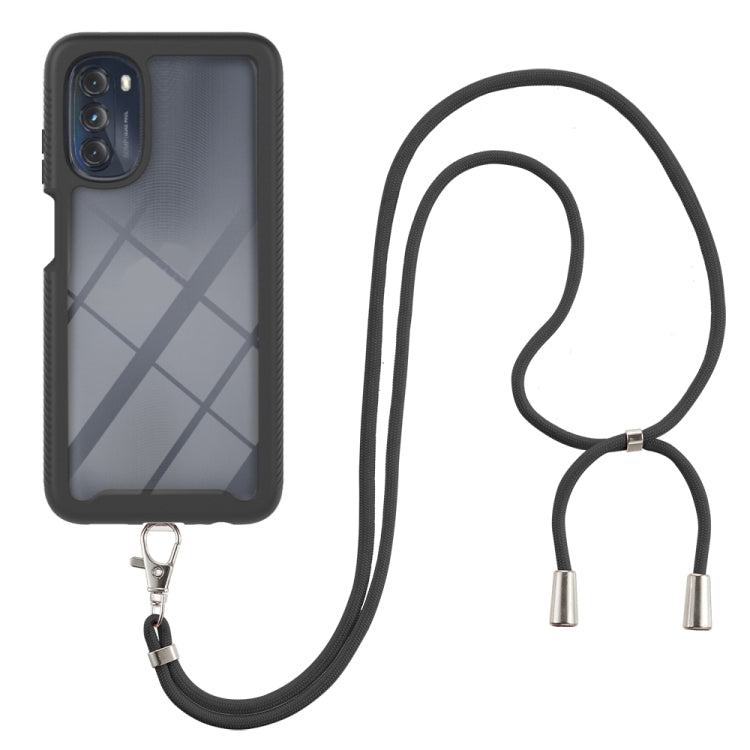 Starry Sky Solid Color Series Shockproof PC + TPU Phone Case with Neck Strap – Shockproof, Lanyard, TPU, For iPhone 14 Pro Max, For iPhone 14 Pro, For iPhone 14 Max, For iPhone 14, For Motorola Moto G 5G 2022, For Motorola Moto G Stylus 2022 4G For Motorola Moto G 5G 2022 Black