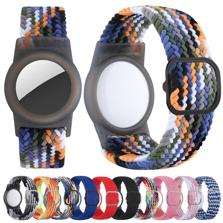 Tracking Locator Nylon Weave Wristband Anti-Lost TPU Case For AirTag 2nd Gen / AirTag 1st Gen