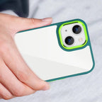 3 in 1 Electroplated Acrylic Phone Case, For iPhone 14, For iPhone 14...