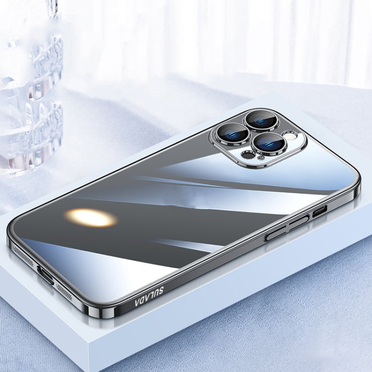 SULADA JINGJIA Series Lens Protector PC Phone Case, For iPhone 12 Pro, For iPhone 12 Pro Max For iPhone 12 Pro Black