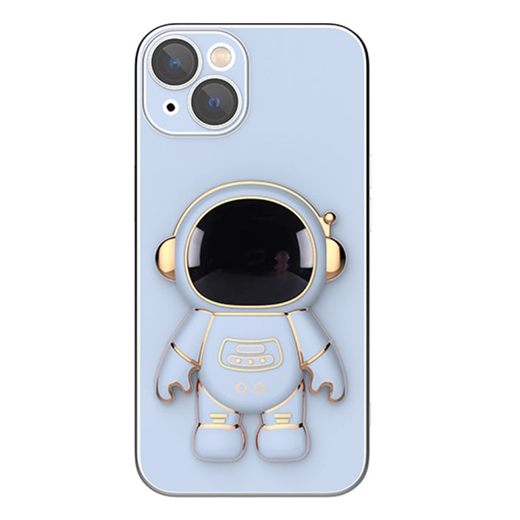 Plating Astronaut Holder Phone Case with Lens Film, For iPhone 13 Pro...