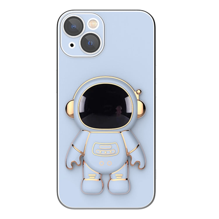 Plating Astronaut Holder Phone Case with Lens Film, For iPhone 13 mini,...