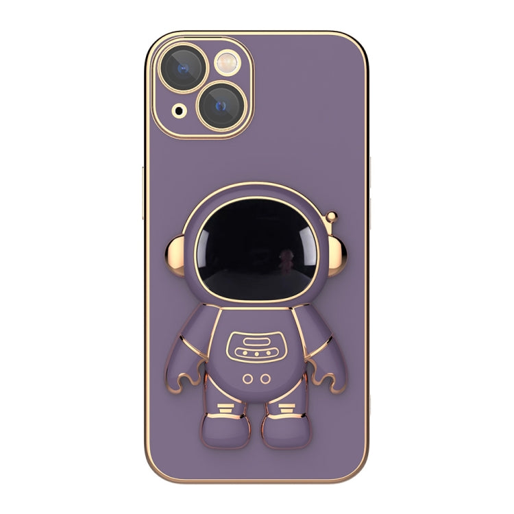 Plating Astronaut Holder Phone Case, For iPhone 11 Pro Max, For iPhone... For iPhone 11 Pro Max Lavender Purple