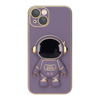 Plating Astronaut Holder Phone Case, For iPhone 11 Pro Max, For iPhone... For iPhone 11 Pro Max Lavender Purple