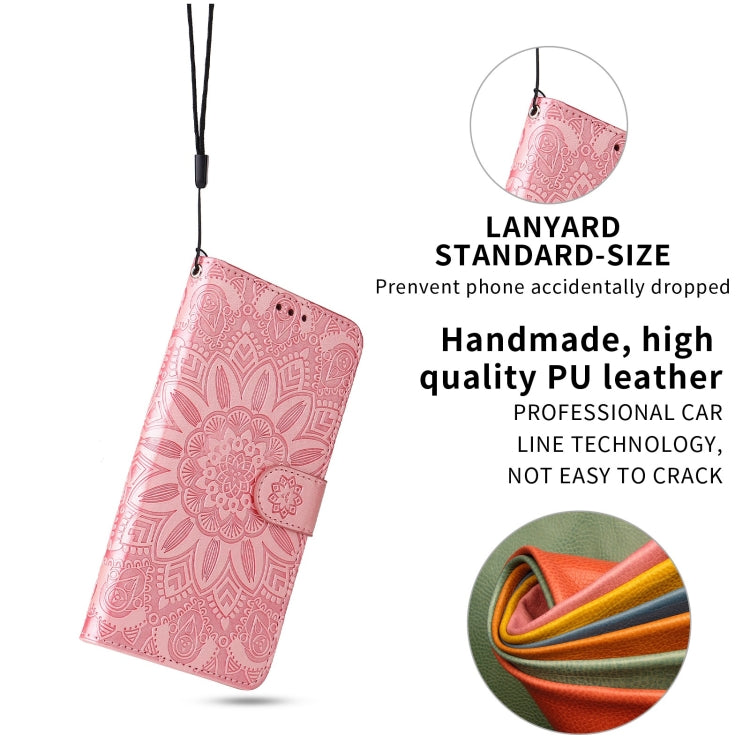 Embossed Sunflower Leather Phone Case, For iPhone 12 mini, For iPhone 12 / 12 Pro, For iPhone 12 Pro Max, For iPhone 11