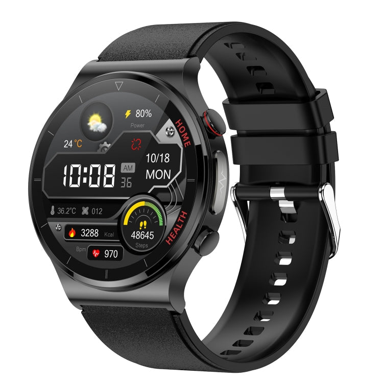 E300 Watch Band – 1.32" Screen, ECG Monitoring, Blood Pressure Monitoring (32 Inch) #2 Black
