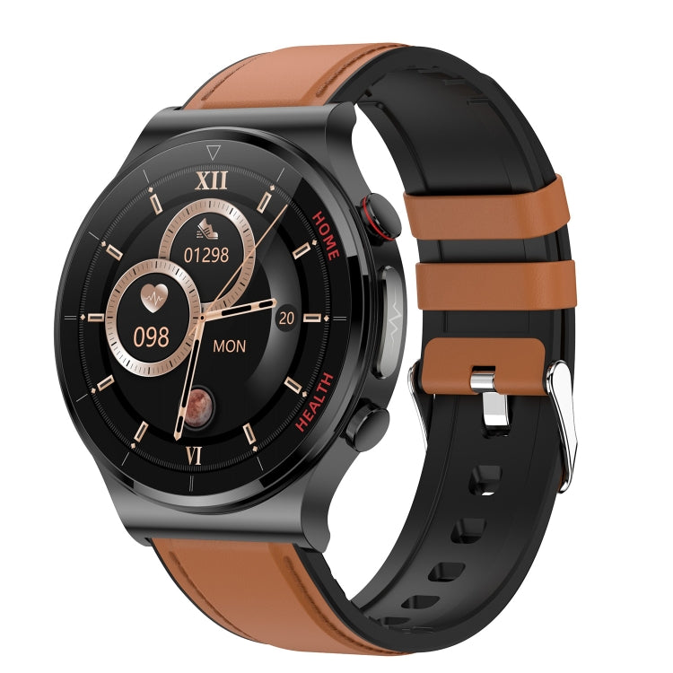 E300 Watch Band – 1.32" Screen, ECG Monitoring, Blood Pressure Monitoring (32 Inch) Brown