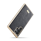 Fierre Shann Snake Texture Electroplating PU Phone Case, For Samsung Galaxy S22 5G, For Samsung Galaxy S22+ 5G, For Samsung Galaxy S22 Ultra 5G