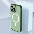 Skin Feel TPU + Frosted PC MagSafe Phone Case, For iPhone 14 Pro Max For iPhone 14 Pro Max Green