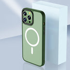Skin Feel TPU + Frosted PC MagSafe Phone Case, For iPhone 14 Pro Max For iPhone 14 Pro Max Green