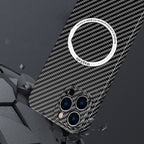 Carbon Fiber Texture MagSafe Magnetic Phone Case, For iPhone 14 Pro Max