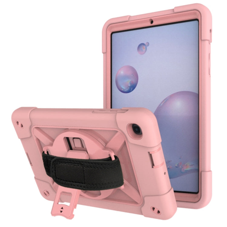 Contrast Color Robot Silicone + PC Tablet Case – Durable Build, Easy to Use, For Samsung Galaxy Tab A 8.4 T307 For Samsung Galaxy Tab A 8.4 T307 Rose Gold