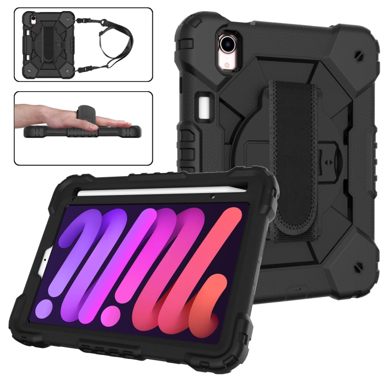 Contrast Color Robot Silicone + PC Tablet Case – Durable Build, Easy to Use, For iPad mini 2024 / mini 6, For iPad mini 6 For iPad mini 6 Black