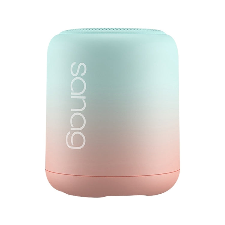 Sanag X6S Outdoor Portable Mini Gradient Bluetooth Speaker Green Pink