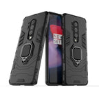 PC + TPU Shockproof Protective Case with Magnetic Ring Holder, For OnePlus 8 Pro, For OnePlus 8, For Galaxy M31 For OnePlus 8 Pro Black
