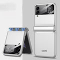 GKK Magnetic Fold All-inclusive Protective Phone Case, For Samsung Galaxy Z Flip4 For Samsung Galaxy Z Flip4 Silver