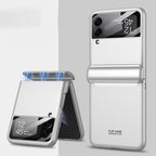 GKK Magnetic Fold All-inclusive Protective Phone Case, For Samsung Galaxy Z Flip4 For Samsung Galaxy Z Flip4 Silver