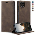 CaseMe 013 Multifunctional Horizontal Flip Leather Phone Case – Card Slot, Flip, Leather, For Samsung Galaxy M33 5G, For Samsung Galaxy M53 5G, For Xiaomi 12 Lite For Samsung Galaxy M33 5G Coffee