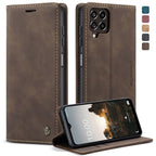 CaseMe 013 Multifunctional Horizontal Flip Leather Phone Case – Card Slot, Flip, Leather, For Samsung Galaxy M33 5G, For Samsung Galaxy M53 5G, For Xiaomi 12 Lite For Samsung Galaxy M33 5G Coffee