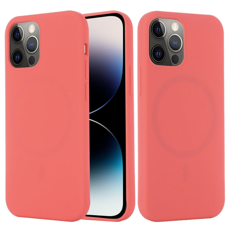 Shockproof Silicone Magsafe Case – Shockproof, For iPhone 14 Pro, For iPhone 14 Pro Max For iPhone 14 Pro Pink Orange