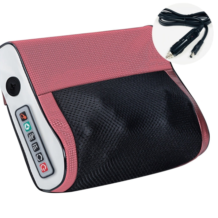 Multifunctional Hot Compress Neck Massager Car Cervical Spine Massage Pillow, Red Six Keys, Blue Six Keys, One Button, Red Upgrade, Blue Upgrade Red Six Keys