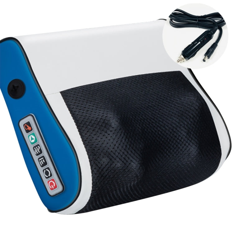 Multifunctional Hot Compress Neck Massager Car Cervical Spine Massage Pillow, Red Six Keys, Blue Six Keys, One Button, Red Upgrade, Blue Upgrade – Durable Build, Easy to Use Blue Six Keys