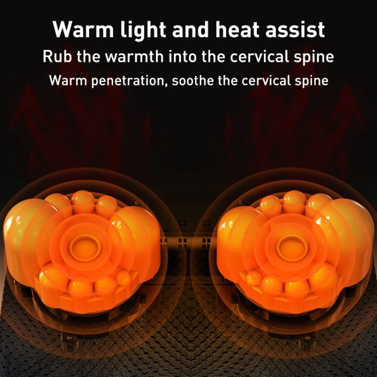 Multifunctional Hot Compress Neck Massager Car Cervical Spine Massage Pillow, Red Six Keys, Blue Six Keys, One Button, Red Upgrade, Blue Upgrade
