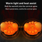 Multifunctional Hot Compress Neck Massager Car Cervical Spine Massage Pillow, Red Six Keys, Blue Six Keys, One Button, Red Upgrade, Blue Upgrade