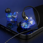 QKZ SK7 3.5mm Sports In-ear Copper Driver Wired HIFI Stereo Earphone with Mic