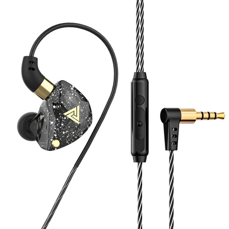 QKZ SK8 3.5mm Sports In-ear Dynamic HIFI Monitor Earphone with Mic Black