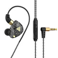 QKZ SK8 3.5mm Sports In-ear Dynamic HIFI Monitor Earphone with Mic Black
