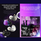 QKZ ZXT Sports In-ear Wired Control Plug HIFI Stereo Stage Monitor Earphone, Standard Version, with Mic