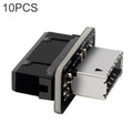 10 PCS 73S Mainboard USB 3.0 19P/20P to Type-E90 Degree Adapter, 10pcs – TPU 10pcs