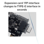 10 PCS 73S Mainboard USB 3.0 19P/20P to Type-E90 Degree Adapter, 10pcs – TPU