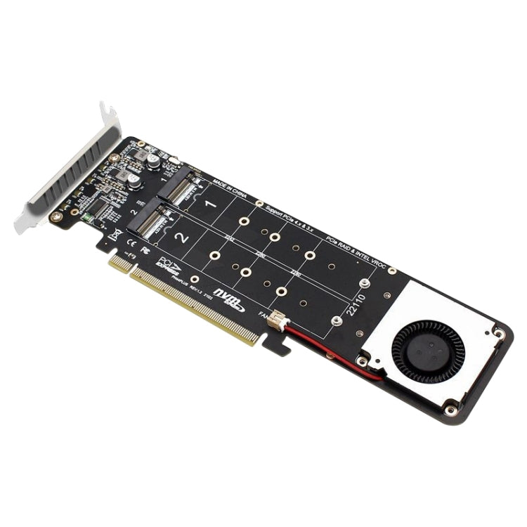 PCIe X16 to M.2 M-key NVMEx4 SSD RAID Converter Card, PCIe X16 to M.2 – TPU