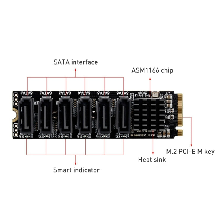 M2 M-EKY PCIE 3.0 to SATA 6G Adapter – Durable Build, Easy to Use