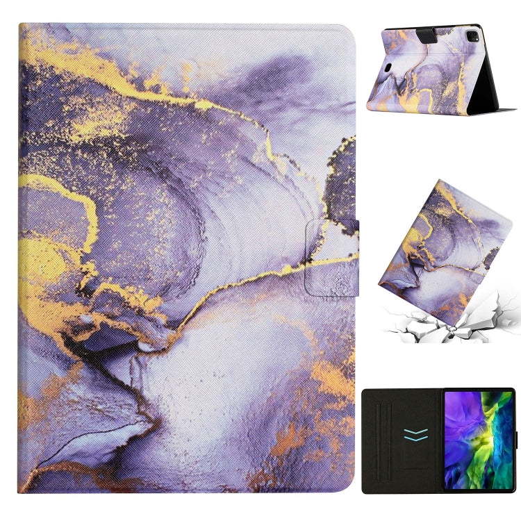 Marble Pattern Smart Leather Tablet Case – Leather, For iPad Pro 10.5 2019 / 10.2, For iPad Pro 11 2020, For iPad Air / Air 2 / 9.7 2018 / 2017, For iPad mini 2024 /mini 6, For iPad mini 5 / 4 / 3 / 2 / 1 For iPad Pro 11 2020 Purple