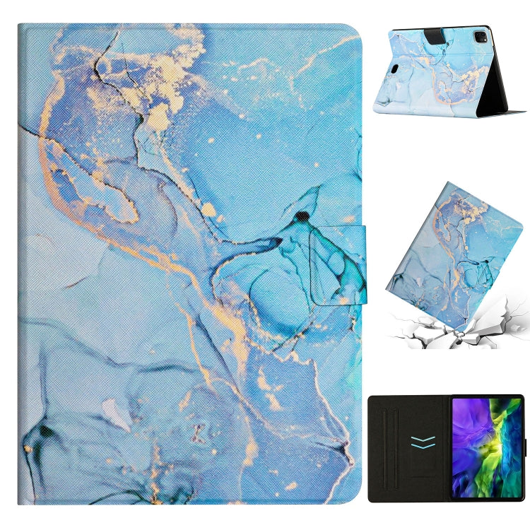 Marble Pattern Smart Leather Tablet Case – Leather, For iPad Pro 10.5 2019 / 10.2, For iPad Pro 11 2020, For iPad Air / Air 2 / 9.7 2018 / 2017, For iPad mini 2024 /mini 6, For iPad mini 5 / 4 / 3 / 2 / 1 For iPad Pro 11 2020 Blue