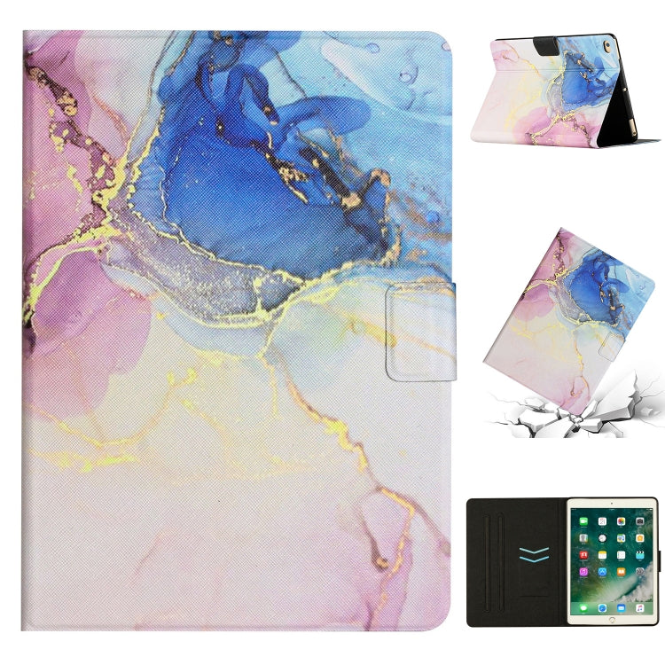 Marble Pattern Smart Leather Tablet Case – Leather, For iPad Pro 10.5 2019 / 10.2, For iPad Pro 11 2020, For iPad Air / Air 2 / 9.7 2018 / 2017, For iPad mini 2024 /mini 6, For iPad mini 5 / 4 / 3 / 2 / 1 For iPad Air Air 2 9.7 2018 2017 Pink Blue