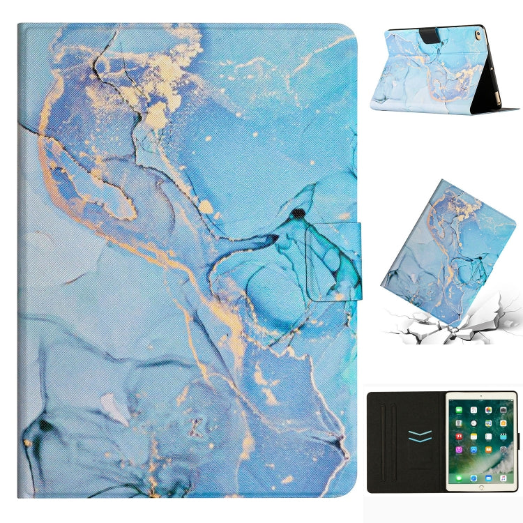 Marble Pattern Smart Leather Tablet Case – Leather, For iPad Pro 10.5 2019 / 10.2, For iPad Pro 11 2020, For iPad Air / Air 2 / 9.7 2018 / 2017, For iPad mini 2024 /mini 6, For iPad mini 5 / 4 / 3 / 2 / 1 For iPad Air Air 2 9.7 2018 2017 Blue