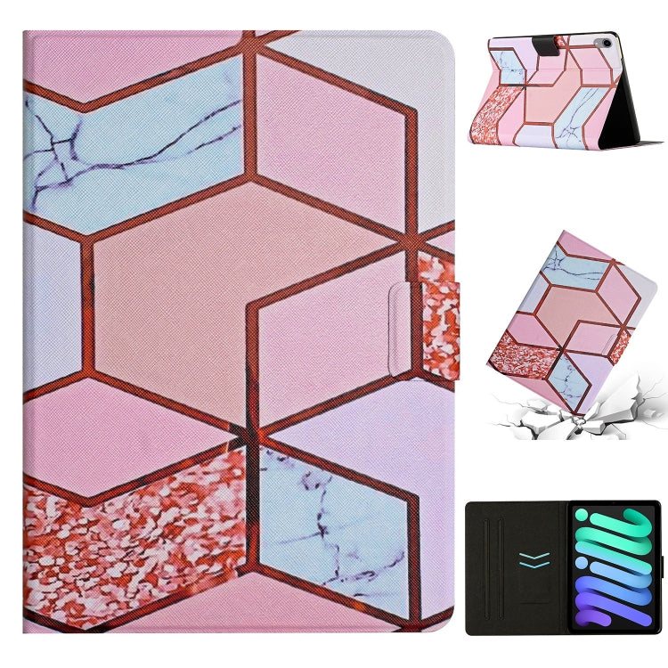 Marble Pattern Smart Leather Tablet Case – Leather, For iPad Pro 10.5 2019 / 10.2, For iPad Pro 11 2020, For iPad Air / Air 2 / 9.7 2018 / 2017, For iPad mini 2024 /mini 6, For iPad mini 5 / 4 / 3 / 2 / 1 For iPad mini 2024 mini 6 Splicing Marble