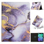 Marble Pattern Smart Leather Tablet Case, For iPad mini 2024 / mini 6 For iPad mini 2024 mini 6 Purple