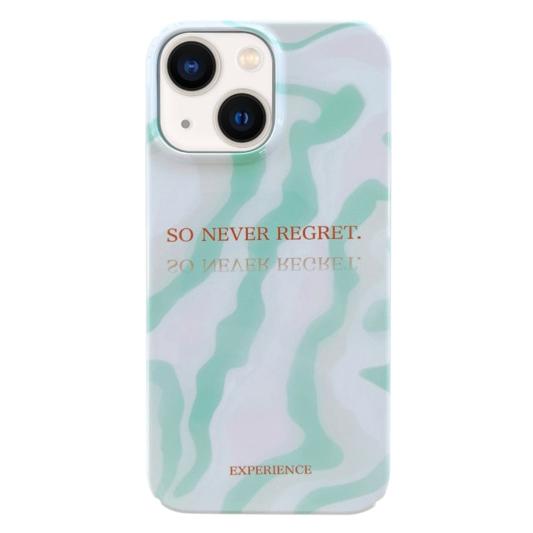 Painted Pattern PC Phone Case, For iPhone 13, For iPhone 13 Pro For iPhone 13 Matcha Green