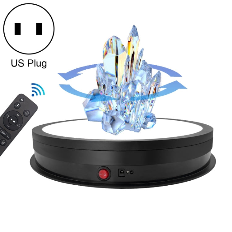 42cm LED Light Electric Rotating Display Stand Turntable, 42cm LED Light, US Plug, 42cm LED Light, EU Plug, 42cm LED Light, UK Plug, 42cm LED Light, AU Plug 42cm LED Light, US Plug Black